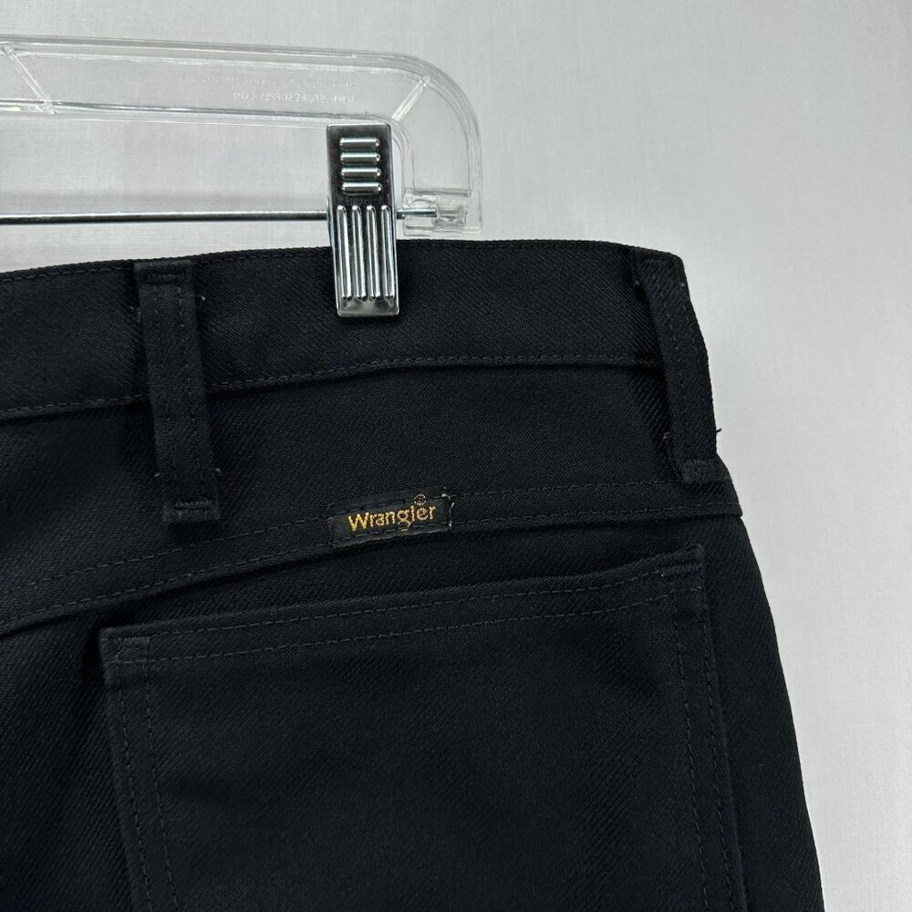 Wrangler 82BK Wrancher Dress Jeans Mens 40x30 Stretch Classic Fit Zip Fly Black - Picture 10 of 12